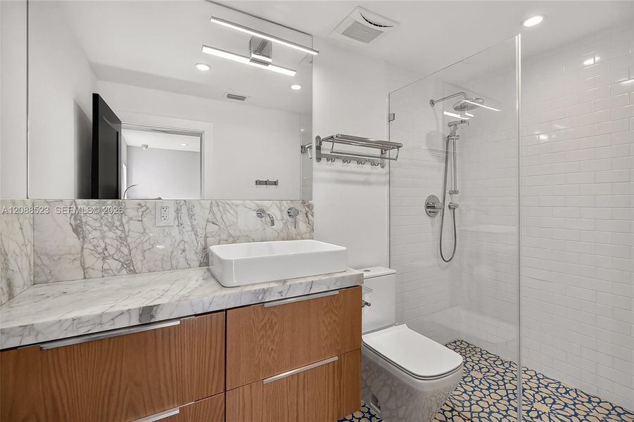 Furnished interior view inside a new home in , Miami (Image 16).