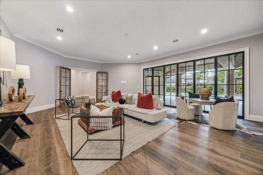 Furnished interior view inside a new home in , Bunker Hill Village (Image 28).