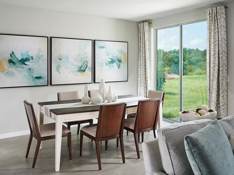 Furnished interior view inside a new home in Villamar - Signature Series, Winter Haven (Image 5).