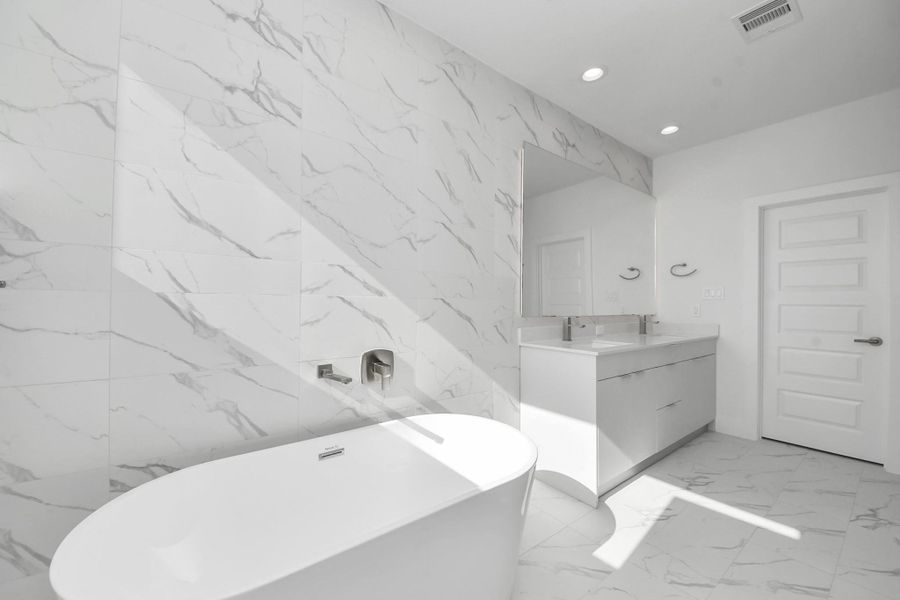 Furnished interior in a model home at Piccolina in Houston (Image 5).