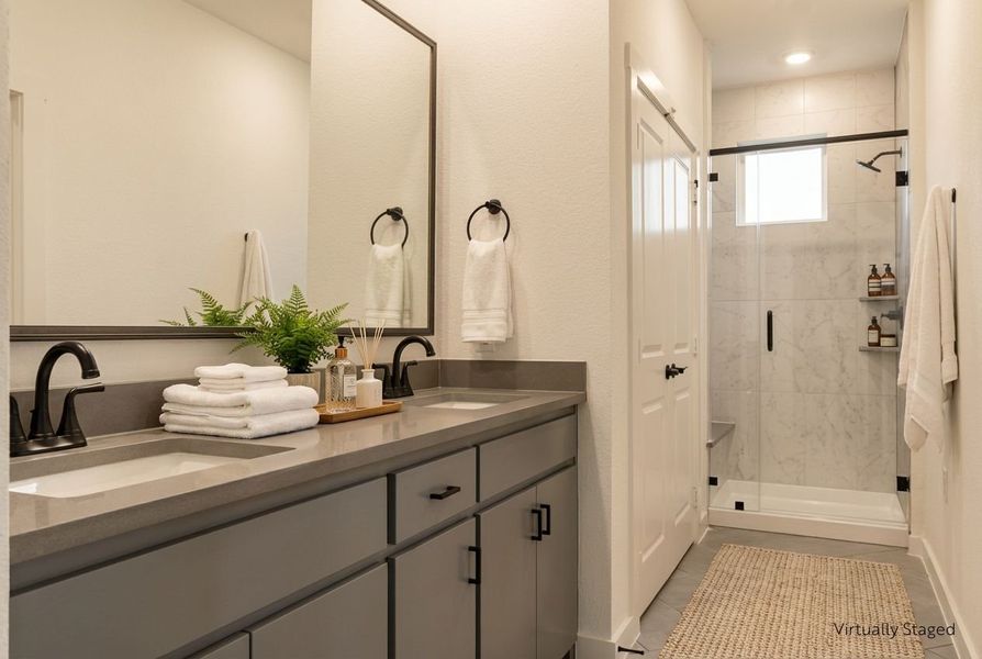 Furnished interior view inside a new home in Willow Grove Townhomes, Melissa (Image 8).
