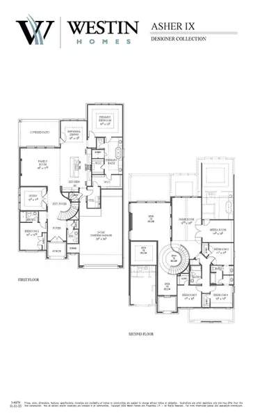 2D floor plan layout of this home in Legacy, League City, TX (Image 4).