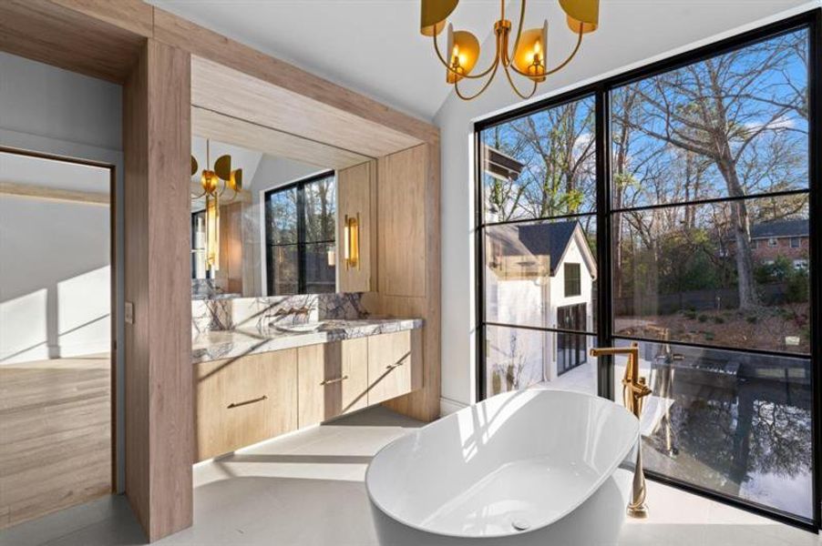 Furnished interior view inside a new home in , Atlanta (Image 6).