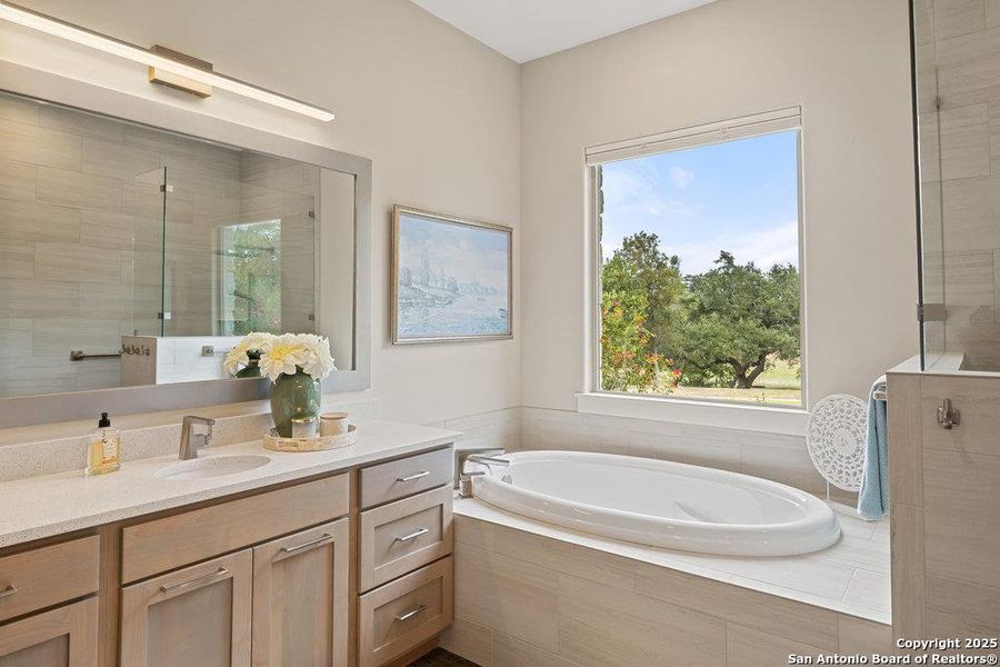 Furnished interior view inside a new home in , Blanco (Image 22).