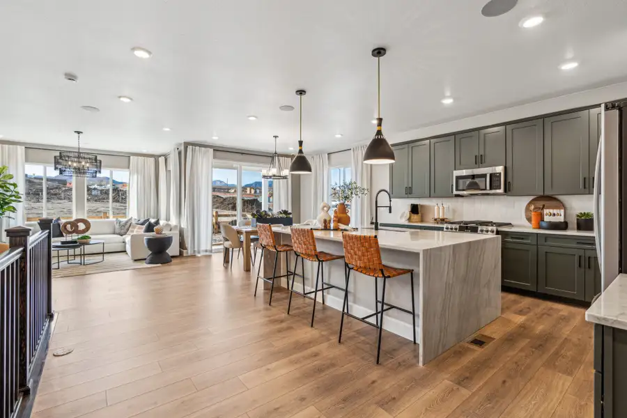 Furnished interior view inside a new home in Trailstone, Arvada (Image 8).