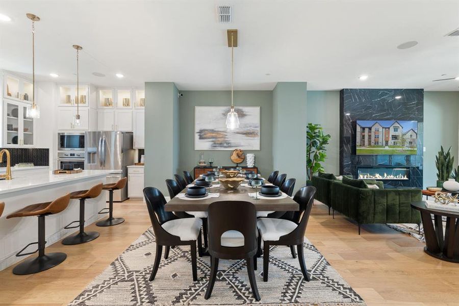 Furnished interior view inside a new home in , McKinney (Image 18). Furnished interior view inside a new home in , McKinney (Image 18).