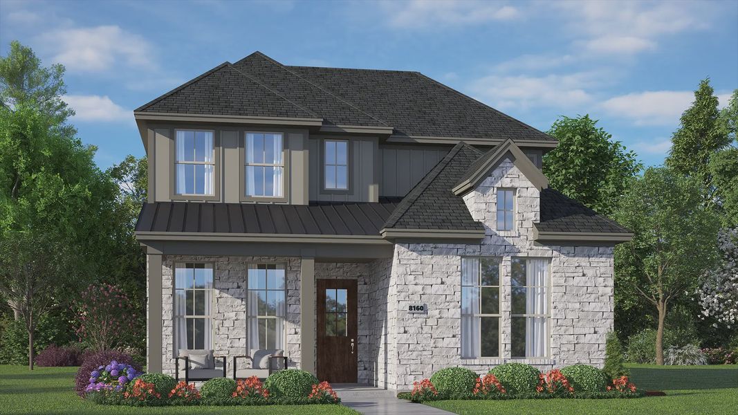 Representative exterior photo of a completed home built from the St Andrews by Chesmar Homes in Riceland 42', Mont Belvieu, TX (Image 22). Representative exterior photo of a completed home built from the St Andrews by Chesmar Homes in Riceland 42', Mont Belvieu, TX (Image 22).