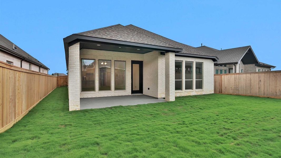 Exterior details and patio area of a home in Bridgeland, Cypress (Image 2). Exterior details and patio area of a home in Bridgeland, Cypress (Image 2).