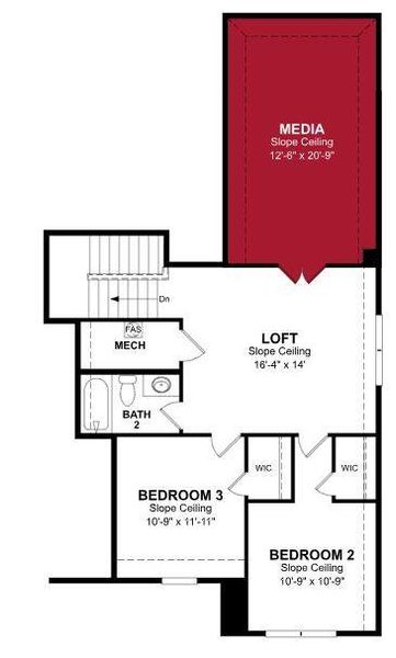 Beazer Homes Brookville Estates Avalon Floorplan.