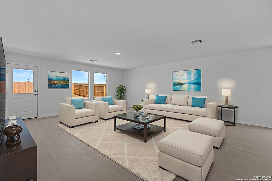 Furnished interior view inside a new home in Lodi Grove, Floresville (Image 5).