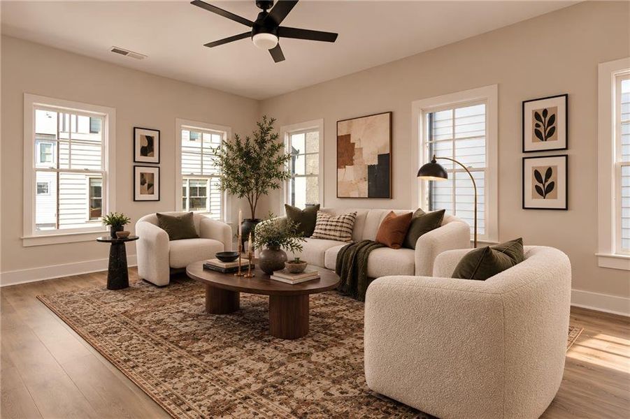 Furnished interior view inside a new home in , Hapeville (Image 23).