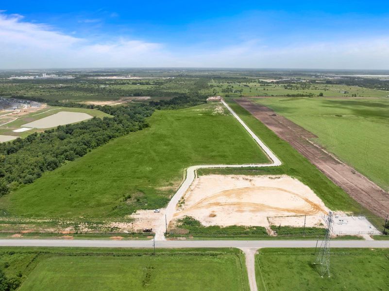 Site preparation for new homesites in Sanford Farms, Waller (Image 28).