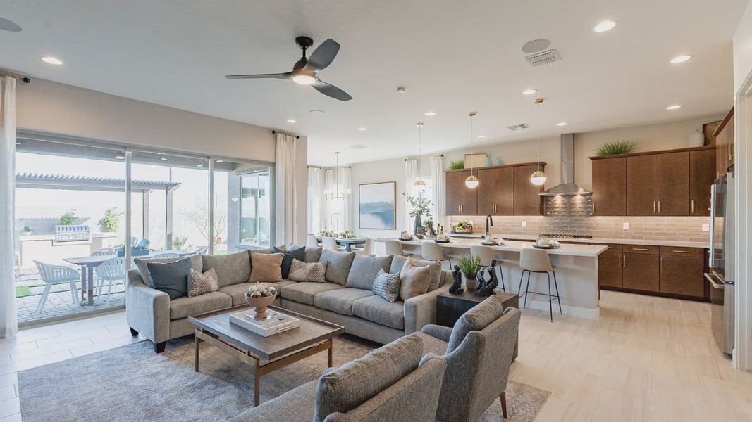 Representative furnished interior of a home built from the Jade by DRB Homes in Arroyo Seco - Palazzo, Buckeye (Image 14).