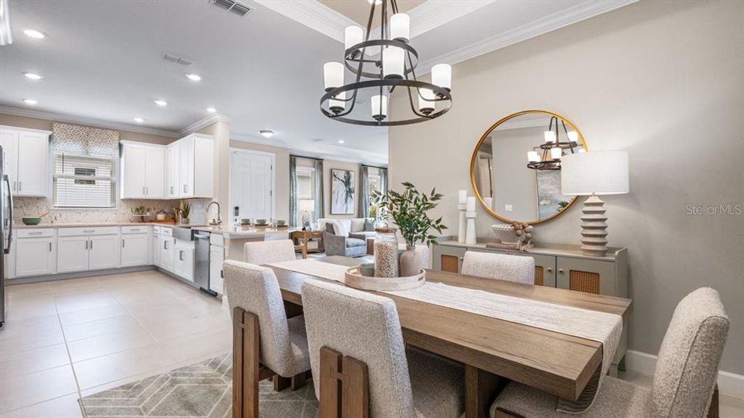 Furnished interior view inside a new home in Esplanade at Wiregrass Ranch, Wesley Chapel (Image 7).