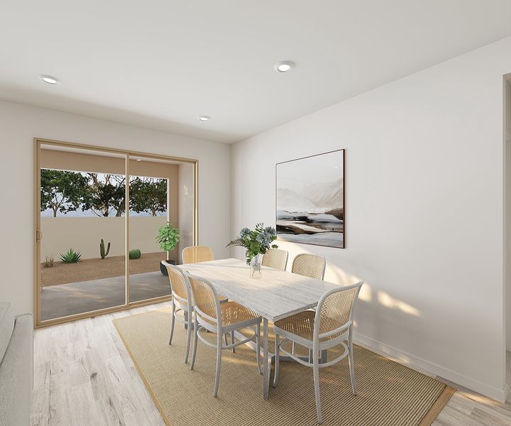 Representative furnished interior of a home built from the Juniper Plan 40-7 by Tri Pointe Homes in Waterston Central, Gilbert (Image 8).