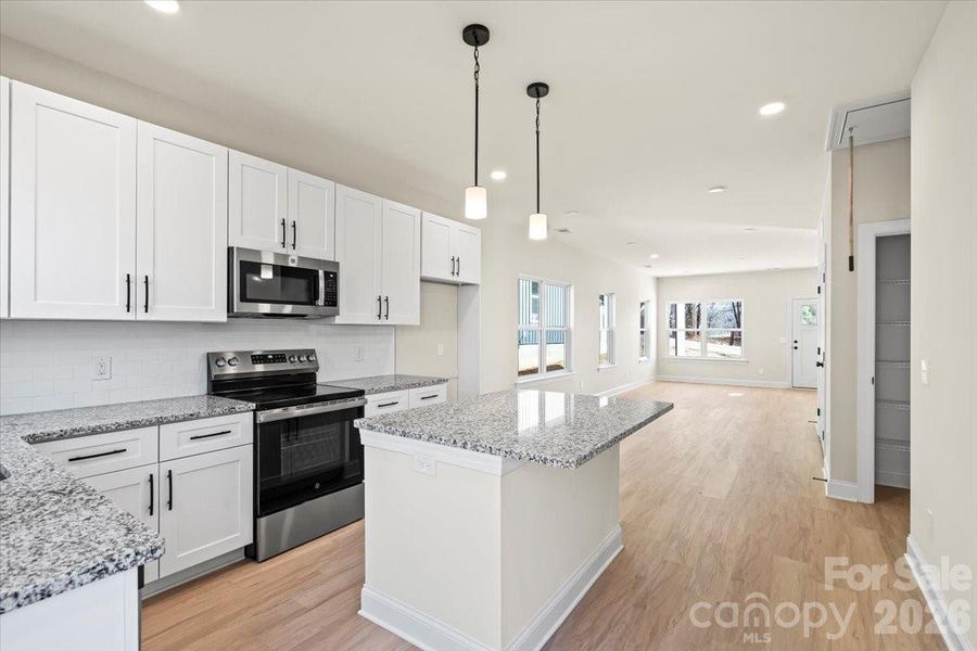 Furnished interior view inside a new home in , Hickory (Image 3).