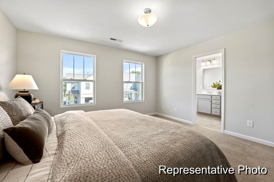 Furnished interior view inside a new home in Morgan Hills, Albemarle (Image 10).