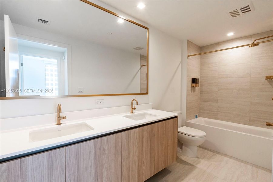 Furnished interior view inside a new home in , Miami (Image 12).