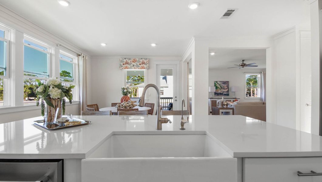 Furnished interior view inside a new home in Parkside, Santa Rosa Beach (Image 18). Furnished interior view inside a new home in Parkside, Santa Rosa Beach (Image 18).