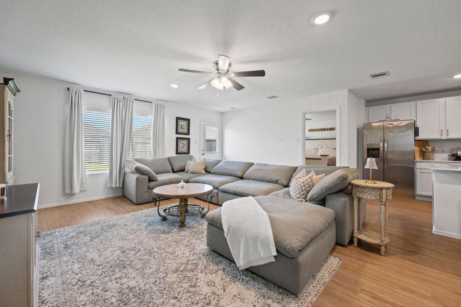 Furnished interior view inside a new home in Sterling Point at Baytown Crossings: Watermill Collection, Baytown (Image 11). Furnished interior view inside a new home in Sterling Point at Baytown Crossings: Watermill Collection, Baytown (Image 11).