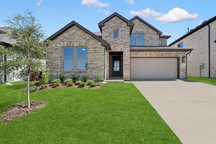Front exterior of a new home in Creekshaw – Classic, Royse City, TX, highlighting curb appeal (Image 1). Front exterior of a new home in Creekshaw – Classic, Royse City, TX, highlighting curb appeal (Image 1).