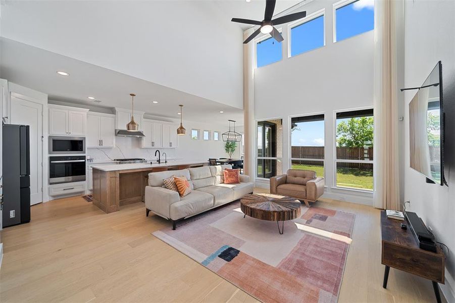 Furnished interior view inside a new home in North Sky, Celina (Image 16). Furnished interior view inside a new home in North Sky, Celina (Image 16).