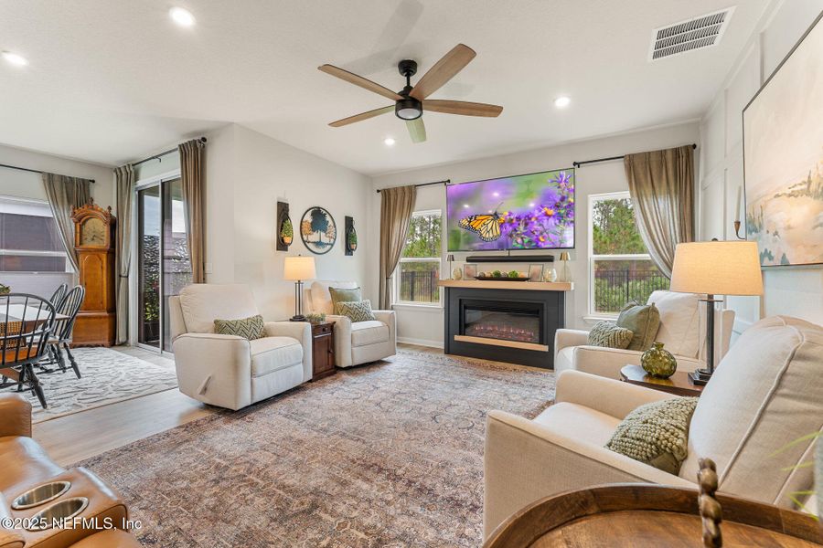 Furnished interior view inside a new home in Seminole Palms Single-Family Homes, Palm Coast (Image 9).