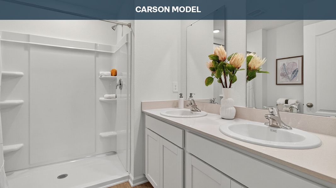 Representative furnished interior of a home built from the CARSON by D.R. Horton in Hansen Creek, Jacksonville (Image 9).