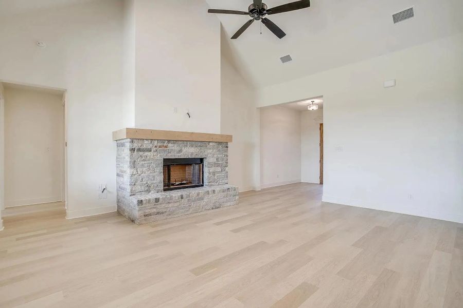 Representative unfurnished interior of a home built from the The Blaire by Elmwood Custom Homes in Hidden Lakes on Mockingbird, Midlothian (Image 50). Representative unfurnished interior of a home built from the The Blaire by Elmwood Custom Homes in Hidden Lakes on Mockingbird, Midlothian (Image 50).