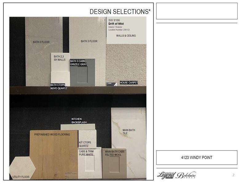 Design selections - Representative photo