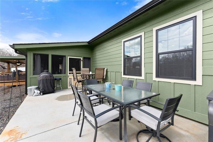 Exterior details and patio area of a home in , Demorest (Image 22).