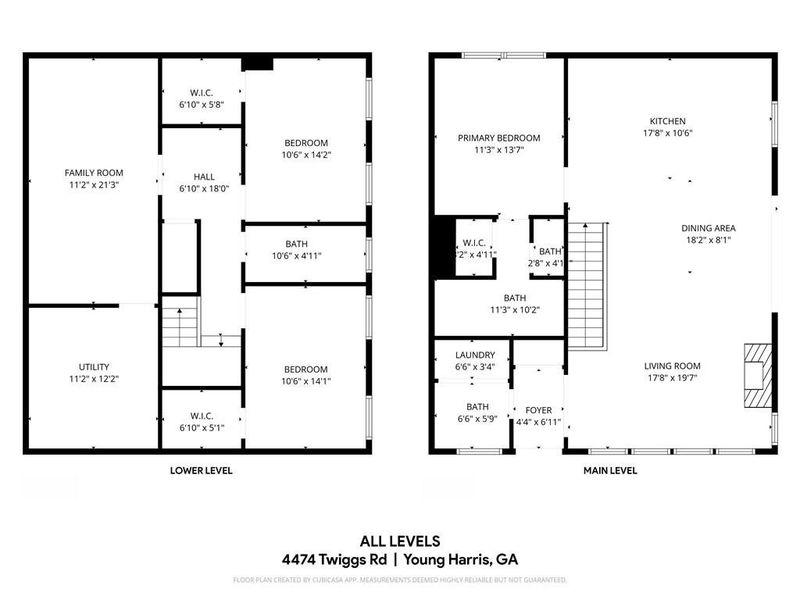 2D floor plan layout of this home in , Young Harris, GA (Image 3). 2D floor plan layout of this home in , Young Harris, GA (Image 3).