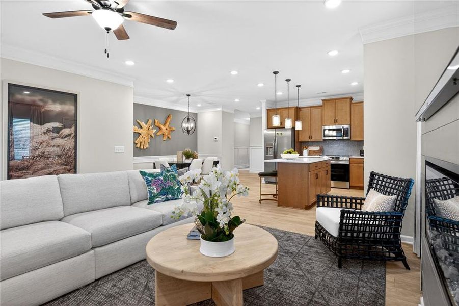 Furnished interior view inside a new home in Southbend, Rome (Image 14).