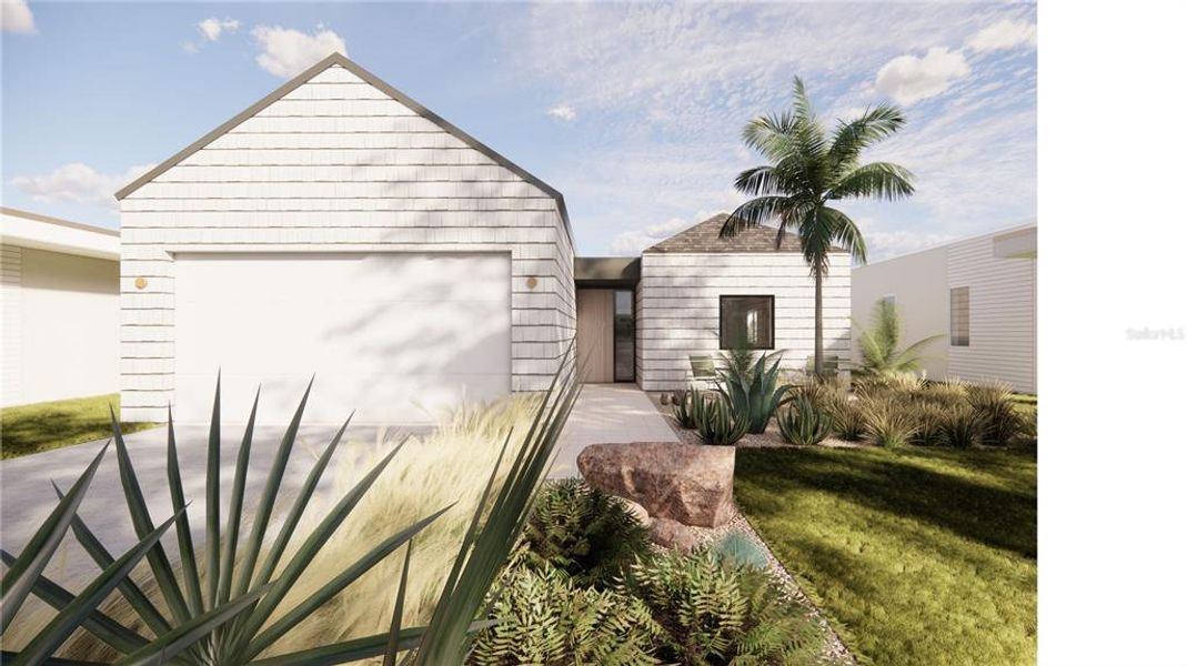 Front exterior of a new home in , Lady Lake, FL, highlighting curb appeal (Image 1). Front exterior of a new home in , Lady Lake, FL, highlighting curb appeal (Image 1).