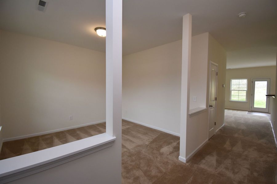 Representative furnished interior of a home built from the Irvine by Keystone Homes NC in The Wilcox, Greensboro (Image 8).