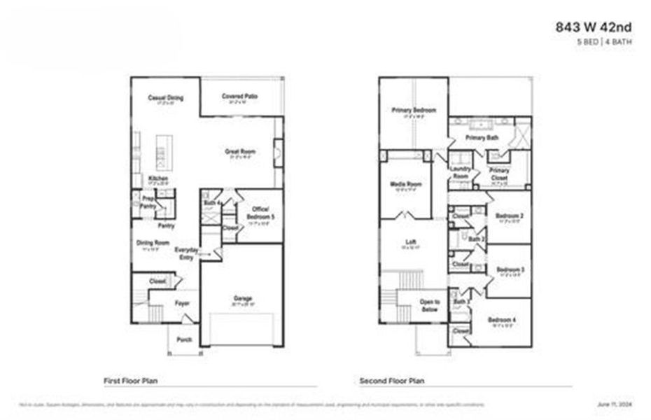 843 W 42ndHoustonFloorplan