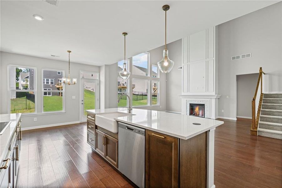 Furnished interior view inside a new home in Twin Lakes, Hoschton (Image 9).