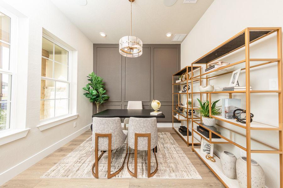 Representative furnished interior of a home built from the Kerrville by Beazer Homes in Amira: Hilltop Collection, Tomball (Image 4). Representative furnished interior of a home built from the Kerrville by Beazer Homes in Amira: Hilltop Collection, Tomball (Image 4).