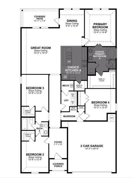 2D floor plan layout of this home in Laurel Landing, Alvin, TX (Image 2). 2D floor plan layout of this home in Laurel Landing, Alvin, TX (Image 2).