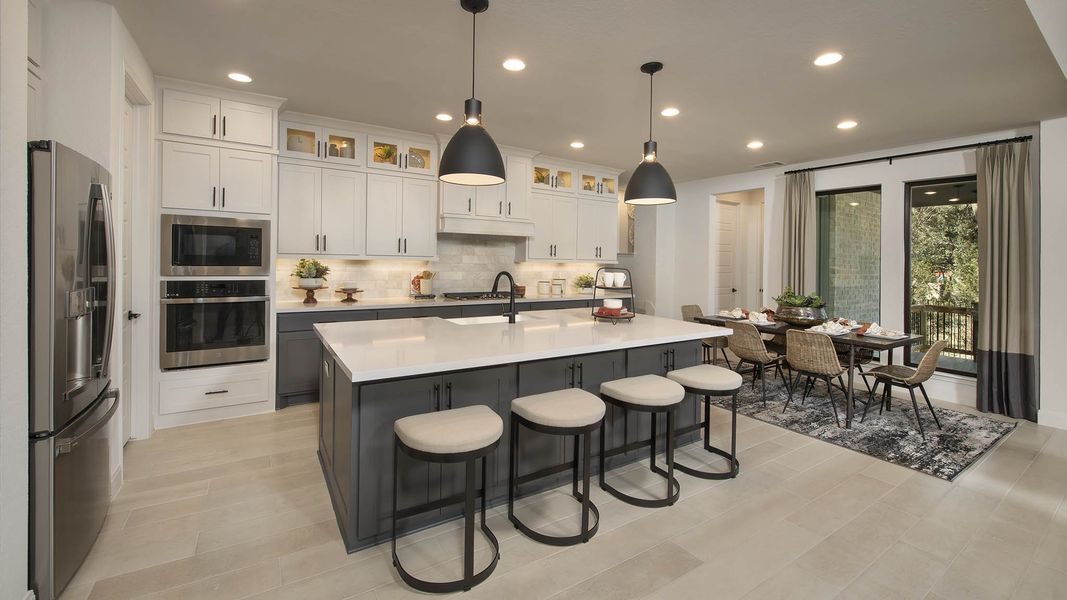 Representative furnished interior of a home built from the 4891W by Perry Homes in Santa Rita Ranch Tierra Rosa, Liberty Hill (Image 8).