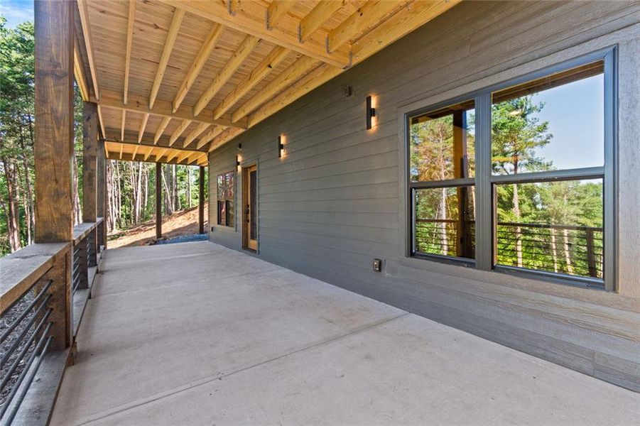 Exterior details and patio area of a home in , Talking Rock (Image 24).