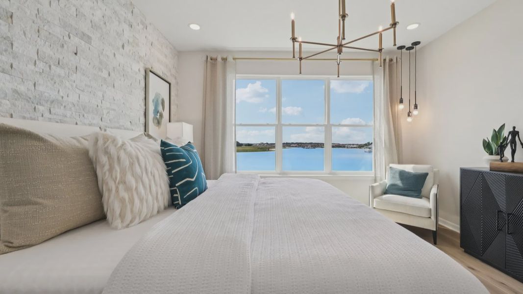 Furnished interior view inside a new home in Isla Mirada, San Antonio (Image 30).