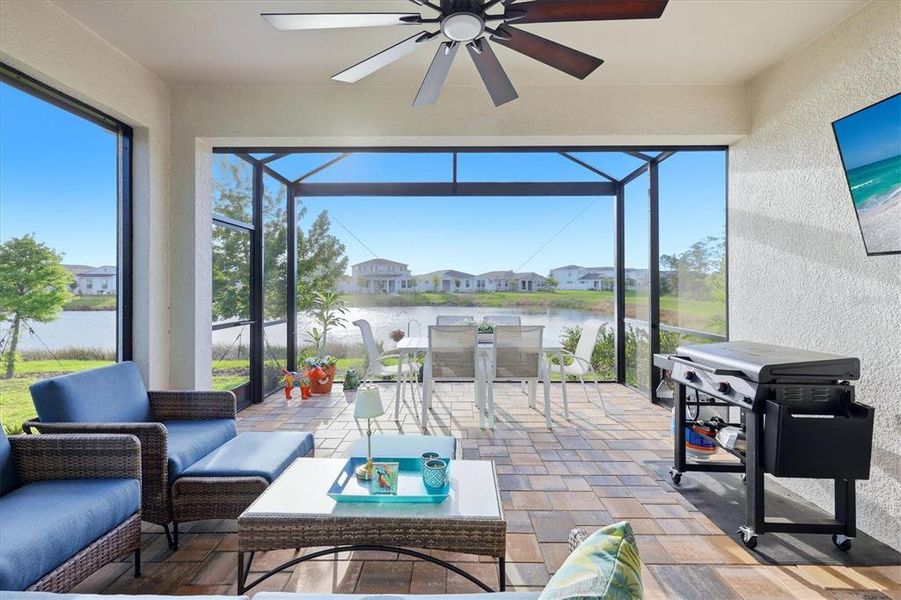 Exterior details and patio area of a home in , Venice (Image 25). Exterior details and patio area of a home in , Venice (Image 25).