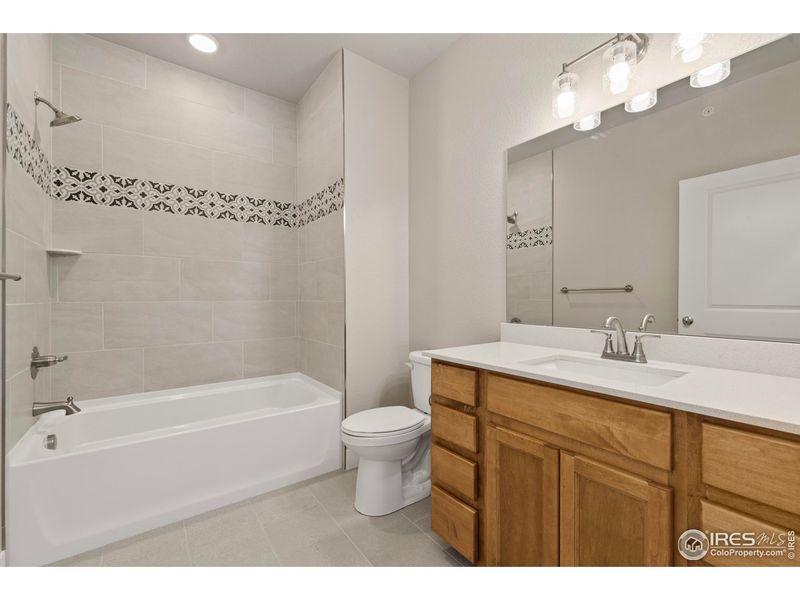 Furnished interior view inside a new home in Northfield at Old Town - Vista Collection, Fort Collins (Image 3).