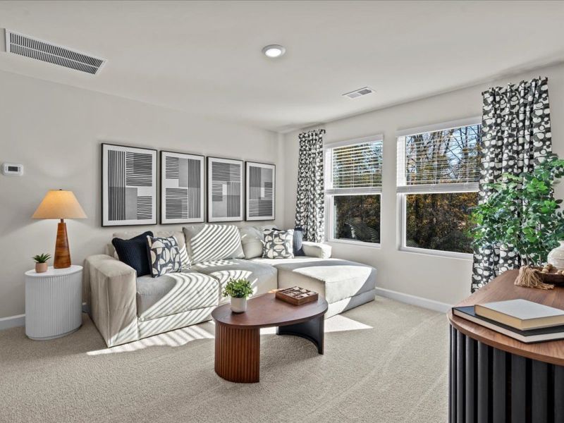 Furnished interior view inside a new home in River Glen, Angier (Image 10).
