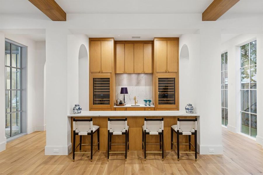 Furnished interior view inside a new home in Highland Park, Dallas (Image 19).