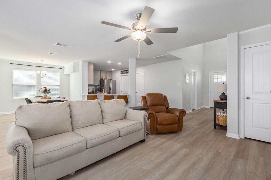 Furnished interior view inside a new home in The Villages at Westpointe, Dayton (Image 9). Furnished interior view inside a new home in The Villages at Westpointe, Dayton (Image 9).