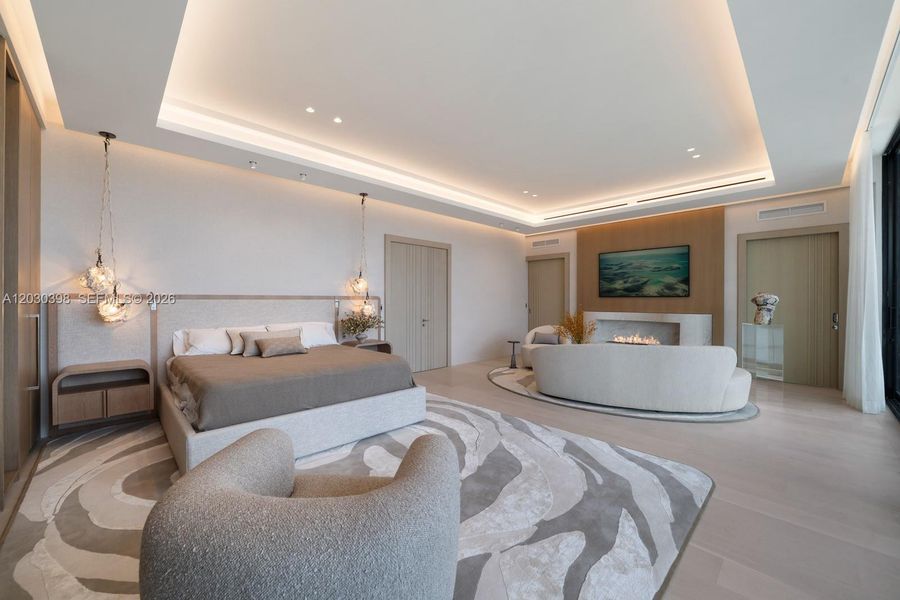 Furnished interior view inside a new home in , Miami Beach (Image 32).