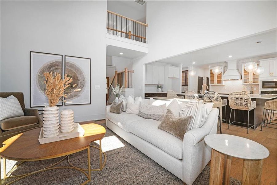 Furnished interior view inside a new home in Steeplechase, Hoschton (Image 15).