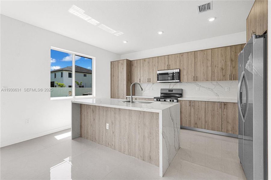 Furnished interior view inside a new home in , Miami (Image 10).